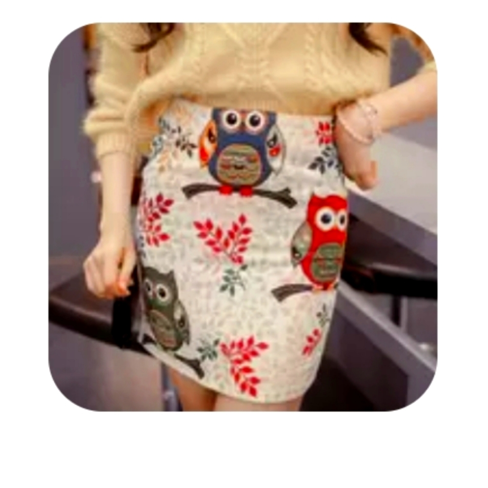 Owl pencil skirt